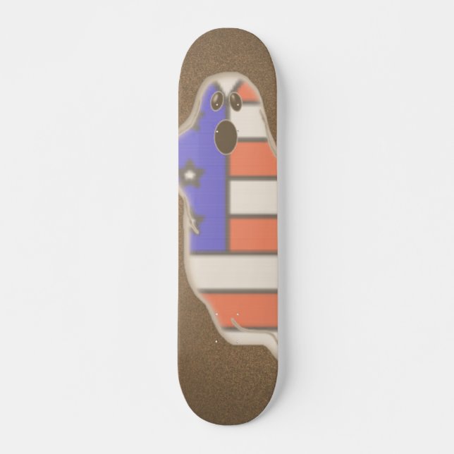 Patriotique Ghost Skateboard (Devant)