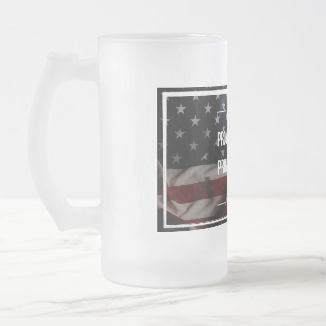 Patriotique givré bière Mug (Gauche)