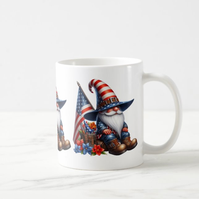 Patriotique Gnome Coffee Mug (Droite)