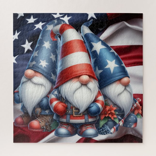 Patriotique Gnome Puzzle (Vertical)