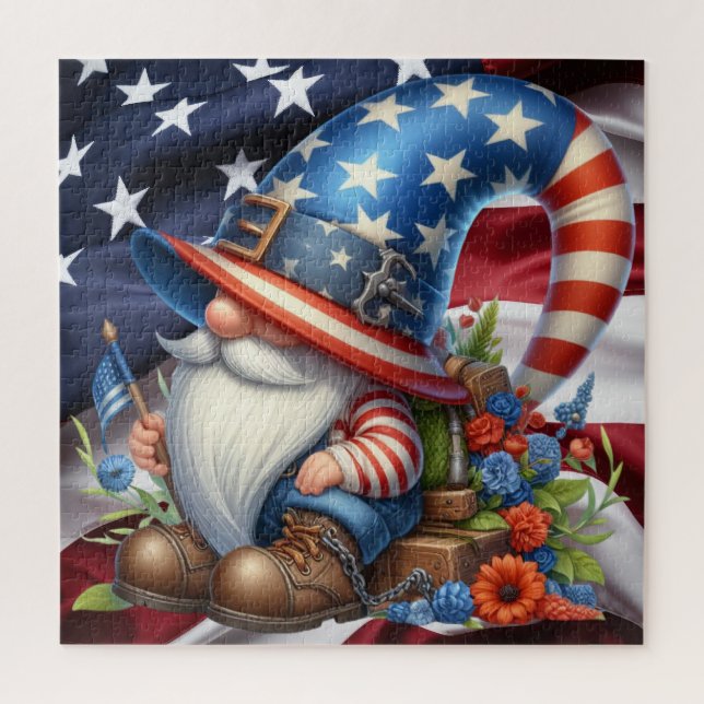 Patriotique Gnome Puzzle (Vertical)