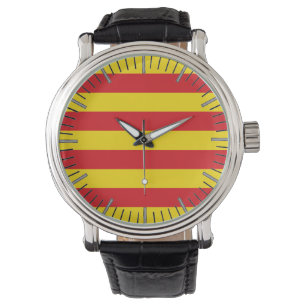Patriotique, montre spéciale avec Drapeau de Catal