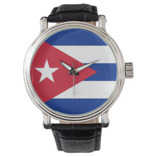 Patriotique, montre spéciale avec Drapeau de Cuba