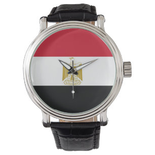 Patriotique, montre spéciale avec Drapeau de l'Egy