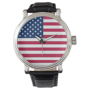 Patriotique, montre spéciale avec Drapeau des USA