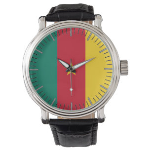 Patriotique, montre spéciale avec drapeau du Camer