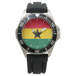 Patriotique, montre spéciale avec drapeau du Ghana