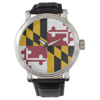 Patriotique, montre spéciale avec Drapeau du Maryl