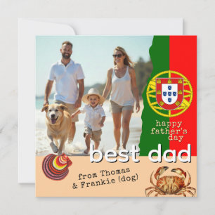Patriotique Portugal Papa, pour carte de Fête des 