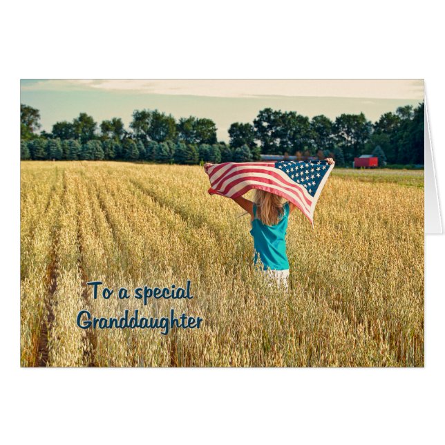 Patriotique pour petite-fille (Devant horizontal)