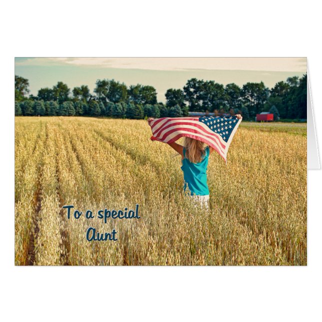 Patriotique pour tante (Devant horizontal)