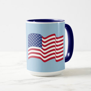 Patriotique USA American Flag Cafe Mug Cadeau