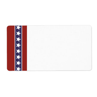 Patriotique USA Blank Étiquette de livraison