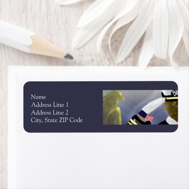 Patriotique USA Vétérinaire retour Étiquettes (En situation)
