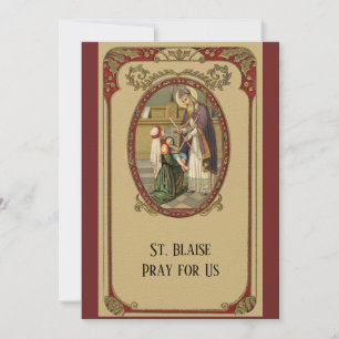 Patron catholique Saint-Blaise Saint-Throat Maladi
