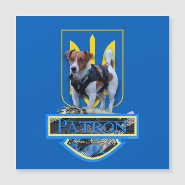 ,, Patron' Le chien militaire d'Ukraine Chien (Devant)