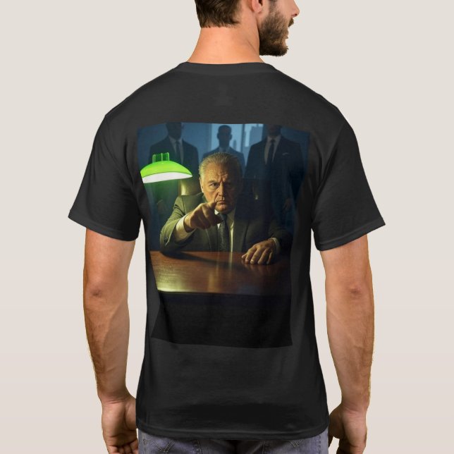Patron noir T-shirt homme dos (Dos)
