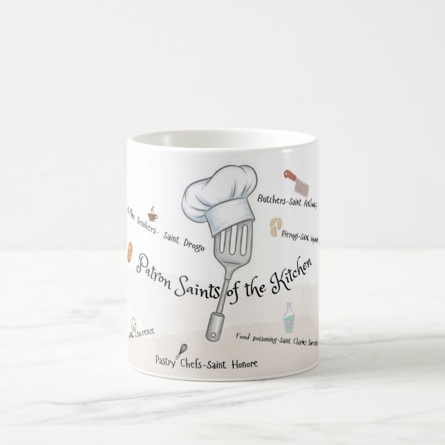 Patron Saints of the Kitchen, Catholic Mug (Centre)