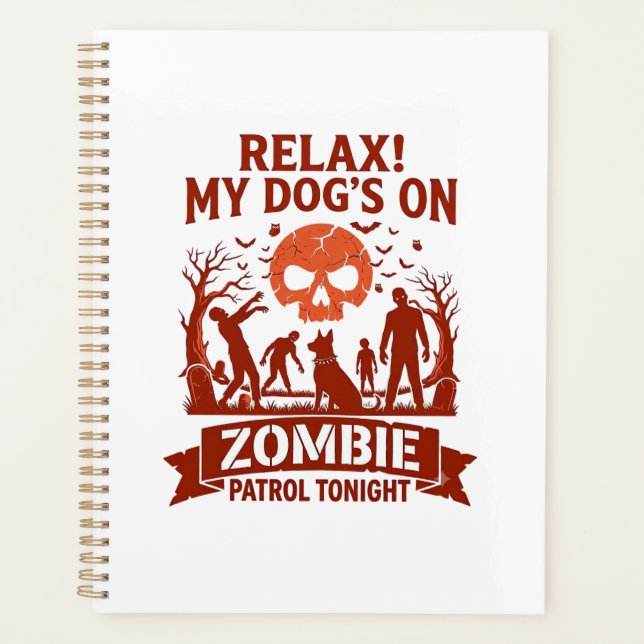 Patrouille de Chien Zombie Relax ce Soir Crâne d'H (Devant)