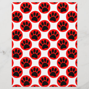 Patrouilles De Chien Noir En Pois Rouge