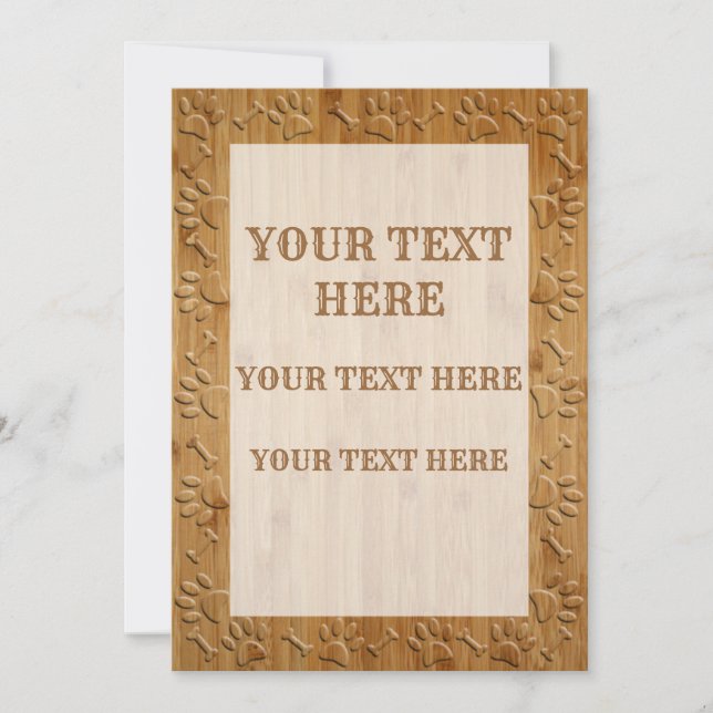 Patrouilles Et Os De Chien En Bois Faux (Devant)