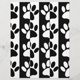 Patrouilles Et Rayures De Chien Noir Et Blanc