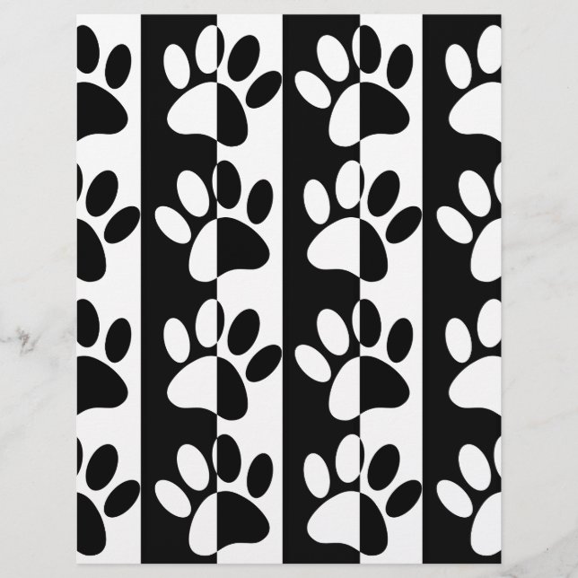 Patrouilles Et Rayures De Chien Noir Et Blanc (Devant)
