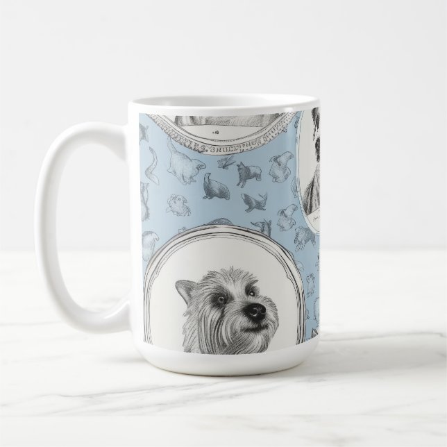 Patrouilles & Sips Chien Mug (Gauche)