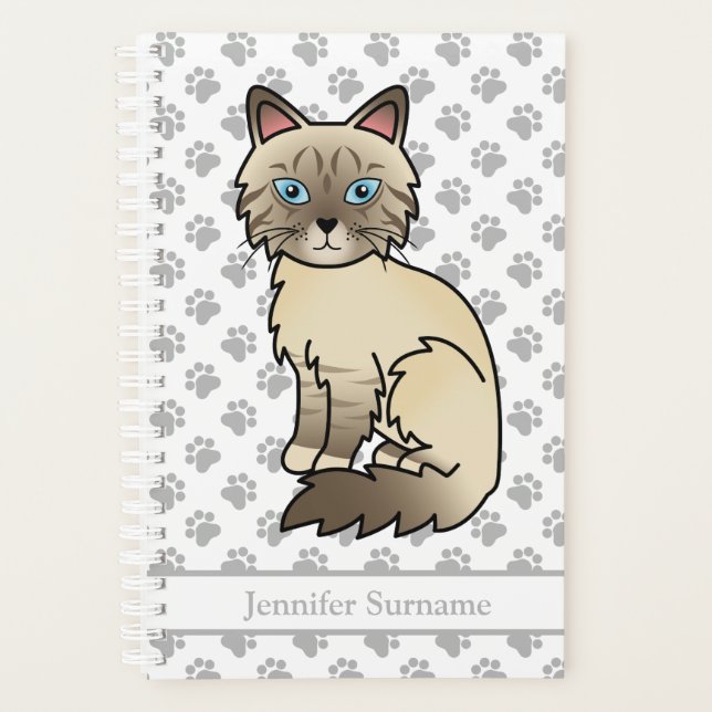 Patte de Chocolat Tabby Birman/Ragdoll Pattes & Te (Devant)