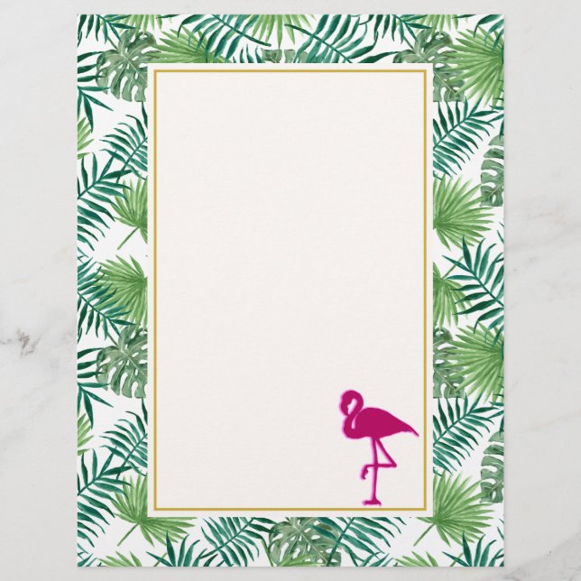Pattern et Pink Flamingo (Devant)
