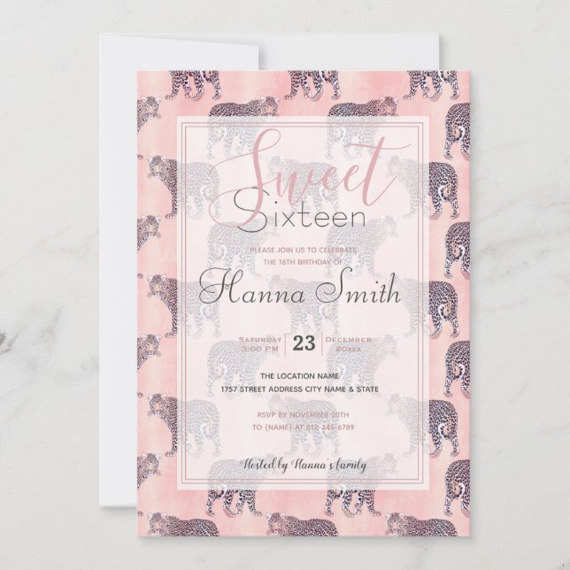 Patters animaux de rose moderne (Devant)