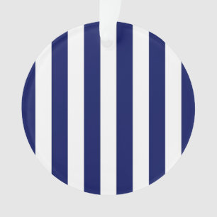 Patters de Classic Navy Blue et White Stripe