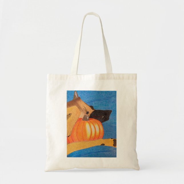Pattes de chien et sac à citrouille (Devant)