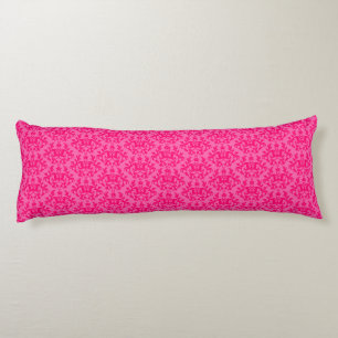 Pattes de kangourou de damassé et coussin rose de