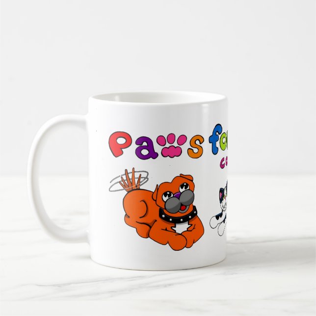 Pattes Pour Thought Comics Caractère Mug (Gauche)