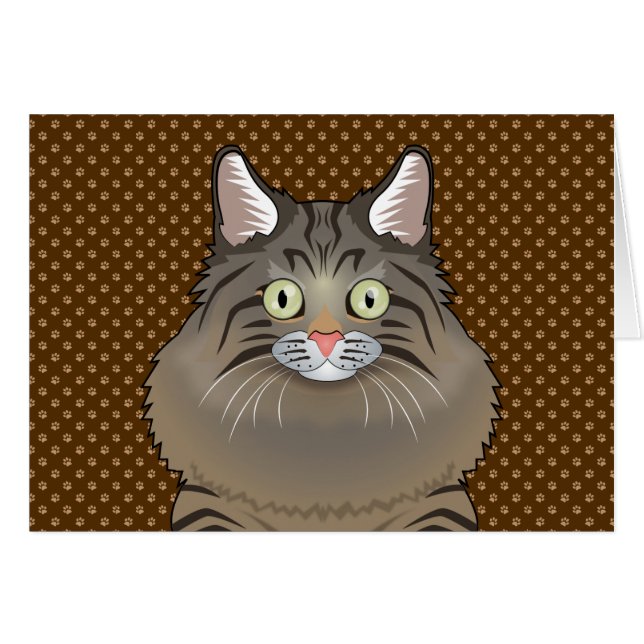 Pattes sibériennes de bande dessinée de chat (Devant horizontal)
