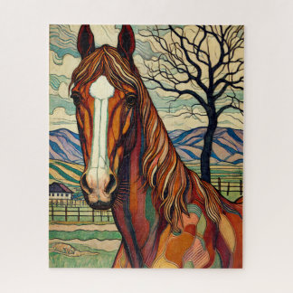 Pâturage Cheval 500 Piece Puzzle