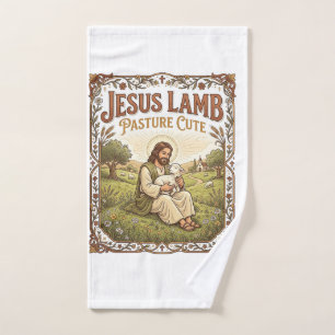 Pâturage de Jésus agneau Mignon Pâturage de Jésus