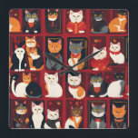 patwork chats AI art horloge murale<br><div class="desc">patwork chats AI art horloge murale</div>