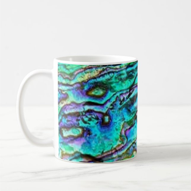 Paua Shell Abalone Mug (Gauche)