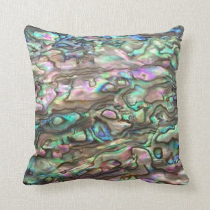 Paua Shell Abalone Natural Cushion Coussin