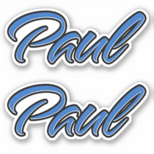 Paul Blue Autocollant Sticker Stickerset