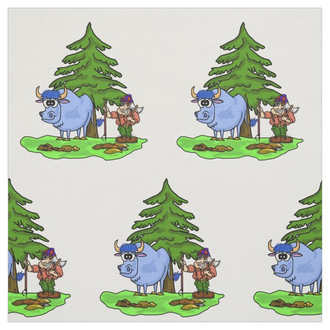 Paul Bunyan (rasé) et tissu bleu de bébé de boeuf (Échantillon)