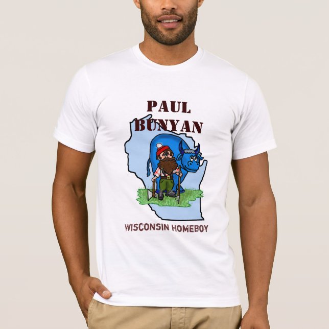 Paul Bunyan, T-shirt Ver de Homeboy du Wisconsin. (Devant)