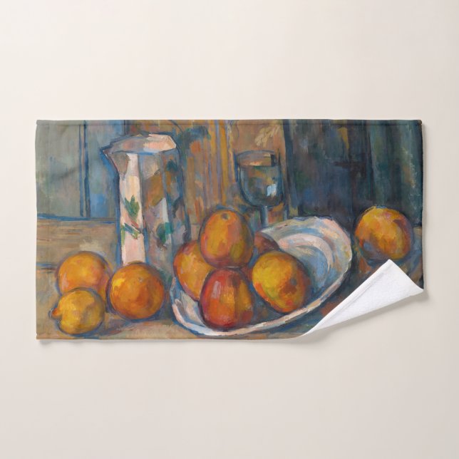 Paul Cezanne - Nature morte avec pot à lait et fru (Serviette à main)