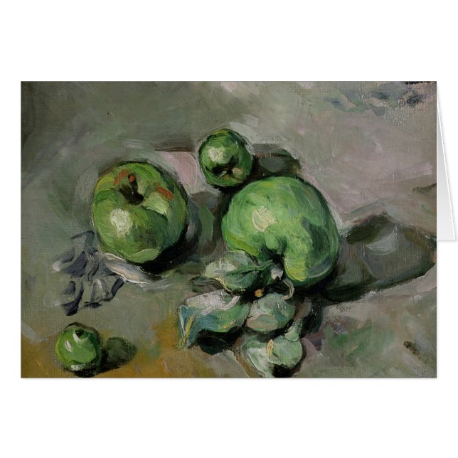 Paul Cezanne | Pommes vertes, c.1872-73 (Devant horizontal)