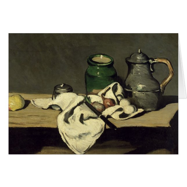 Paul Cezanne | Still Life with a Kettle, c.1869 (Devant horizontal)