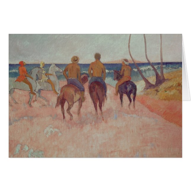 Paul Gauguin | Horseman on the Beach 1902 (Devant horizontal)
