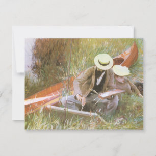 Paul Helleu esquissant avec sa femme par JS Sargen