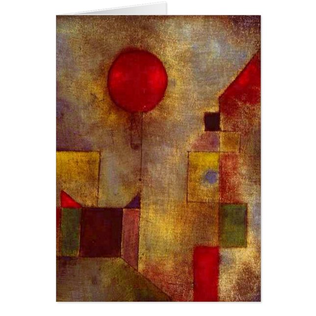 Paul Klee Ballons rouges Art coloré Abstrait (Devant)